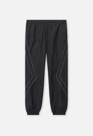 Paneled Nylon Pant / Black