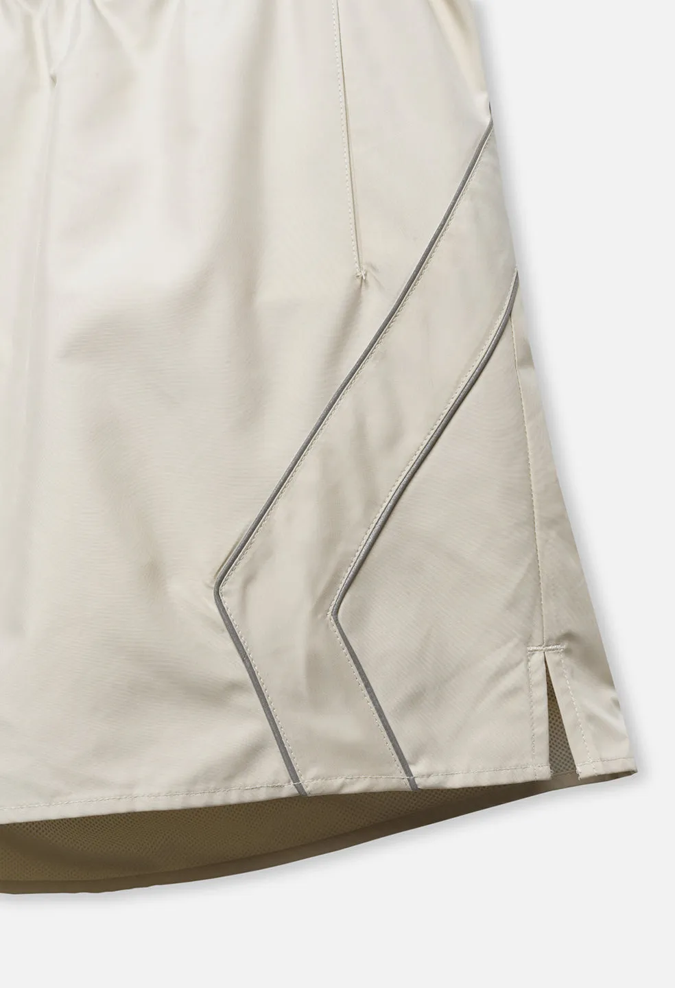 Paneled Nylon Shorts / Ivory