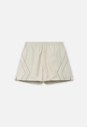 Paneled Nylon Shorts / Ivory