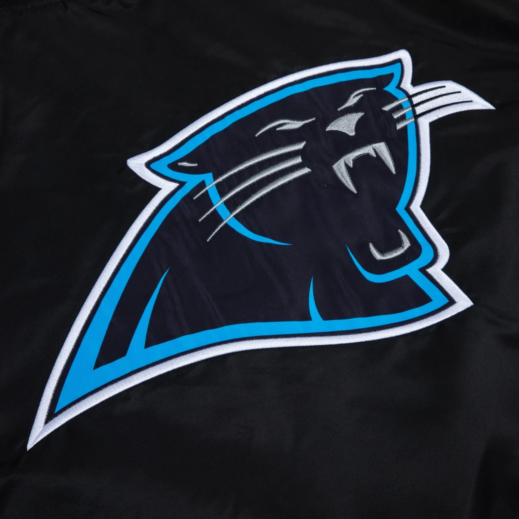 PANTHERS SATIN BOMBER JACKET by GOLF WANG