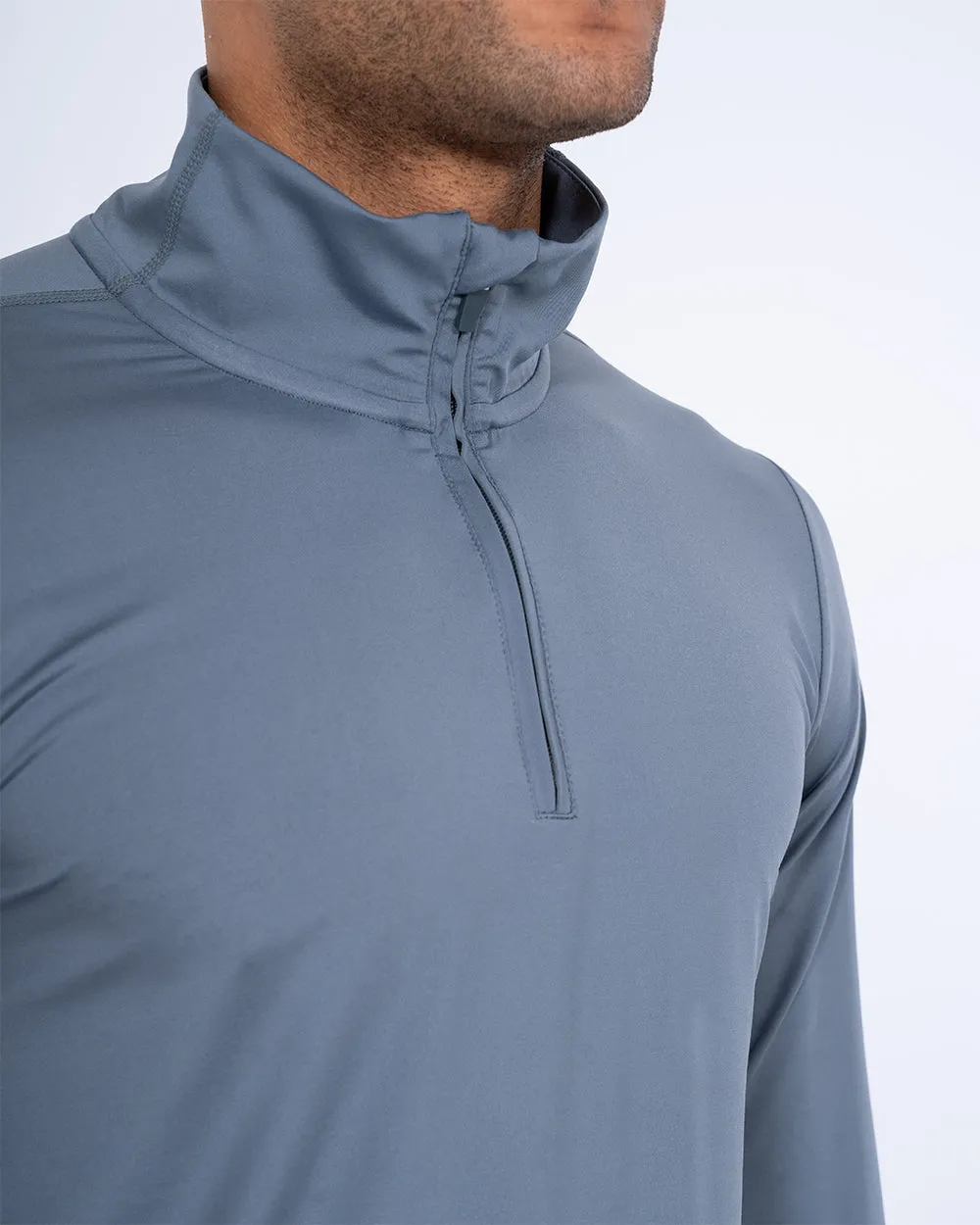 Parell Evolve Tall Quarter Zip Training Top (titanium blue)