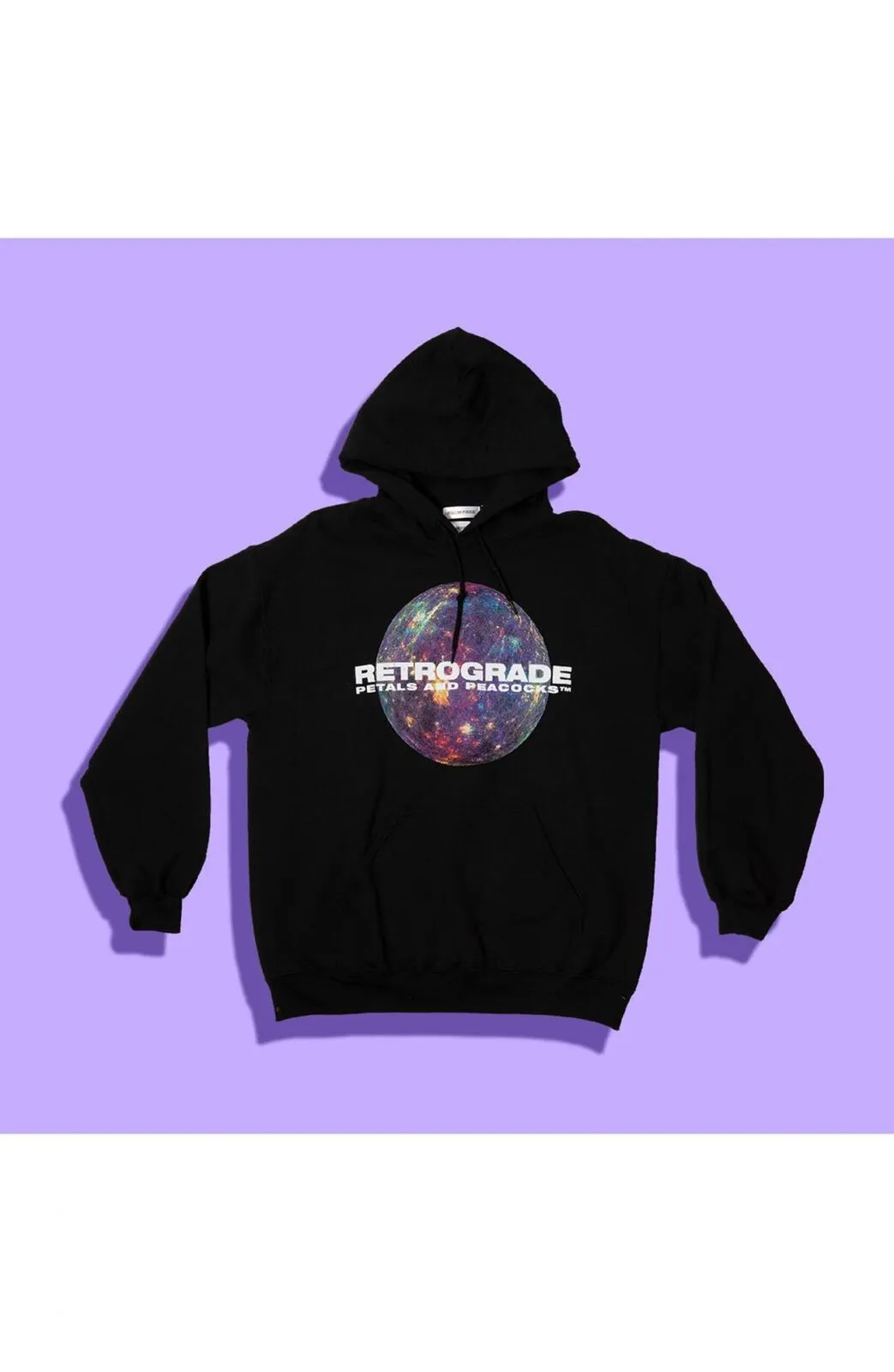 Petals and Peacocks Women's Retrograde Graphic Hoodie Hooded Sweatshirt