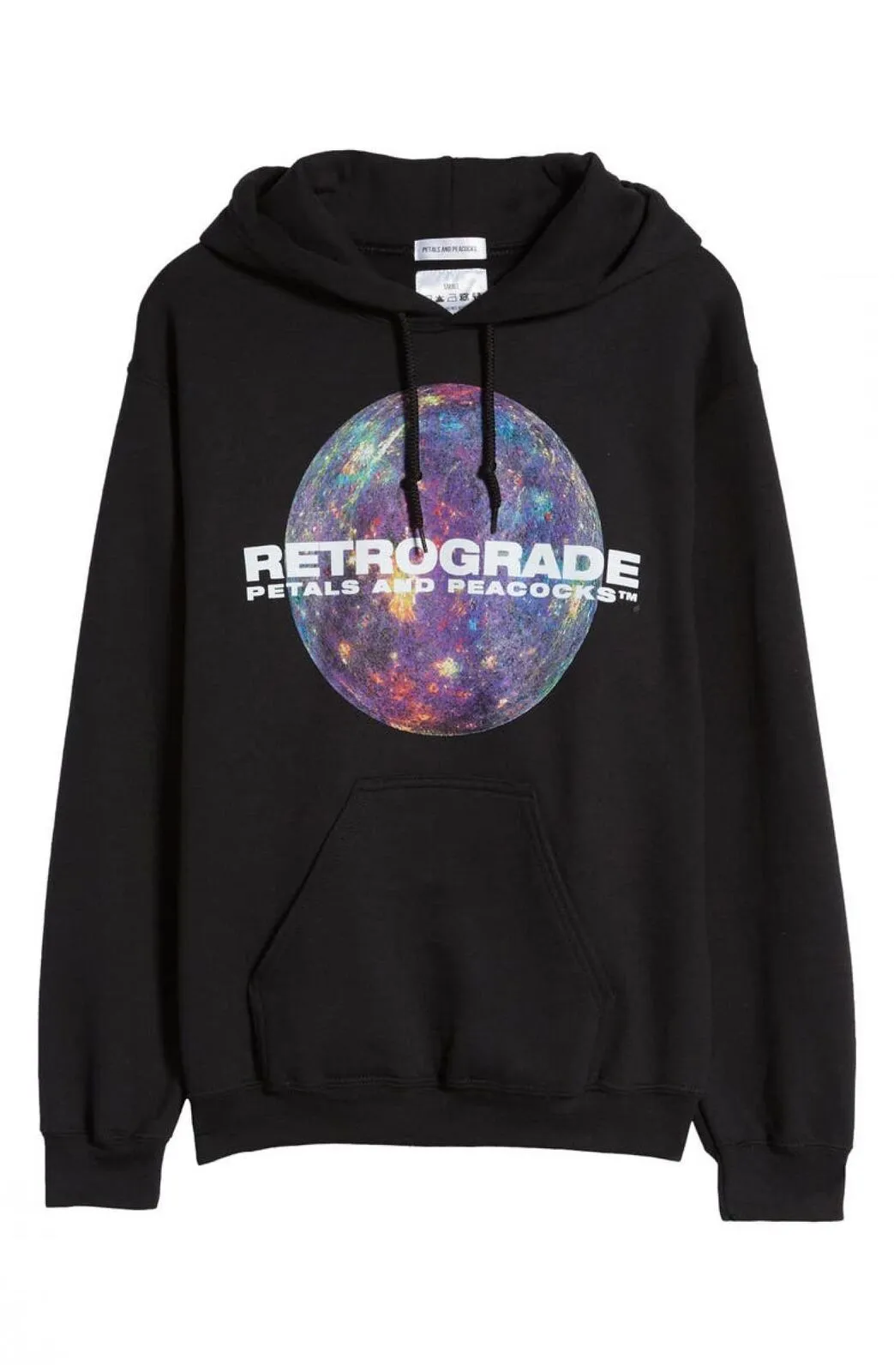 Petals and Peacocks Women's Retrograde Graphic Hoodie Hooded Sweatshirt