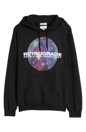 Petals and Peacocks Women's Retrograde Graphic Hoodie Hooded Sweatshirt