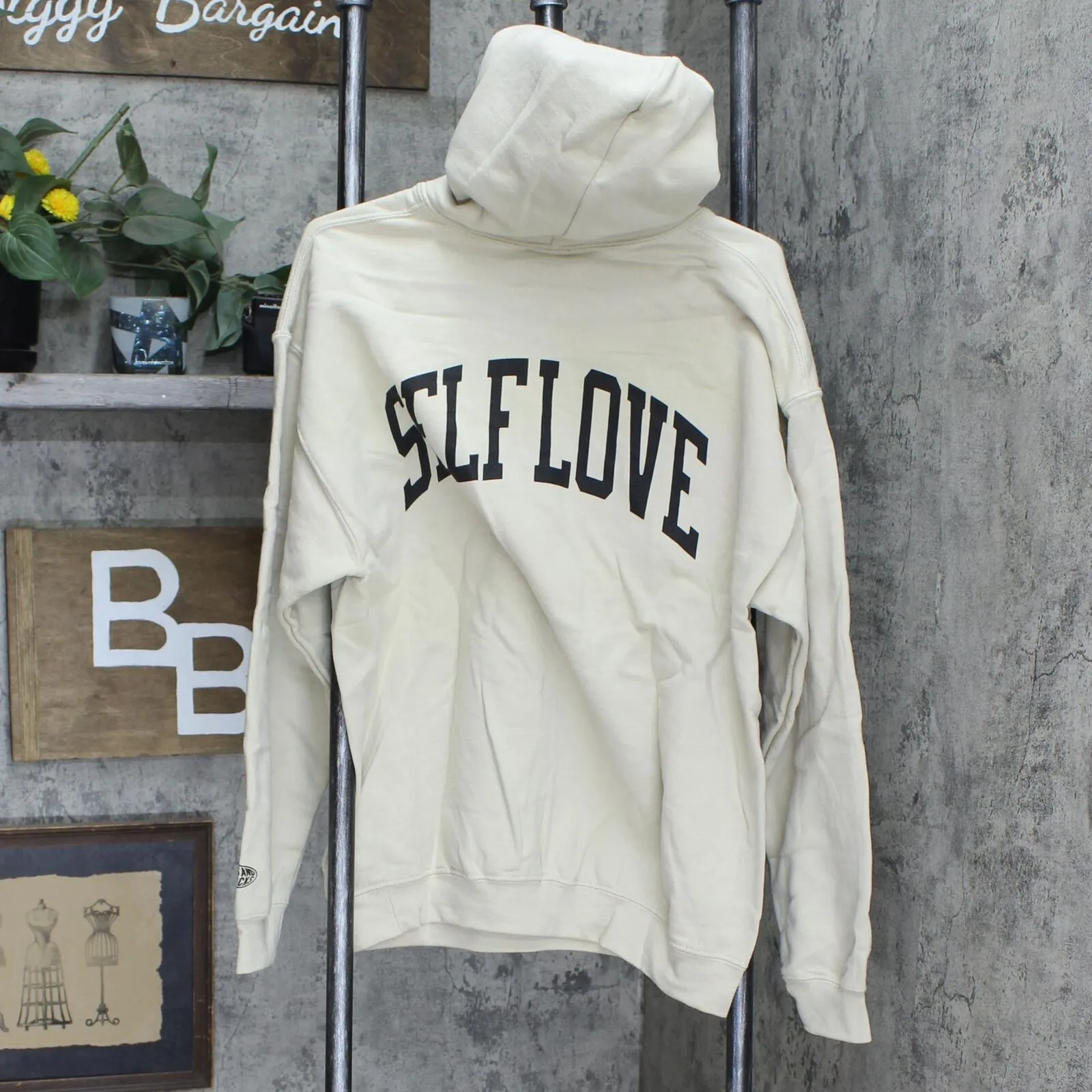 Petals and Peacocks Women's Self Love Pullover Hooded Hoodie Sweatshirt