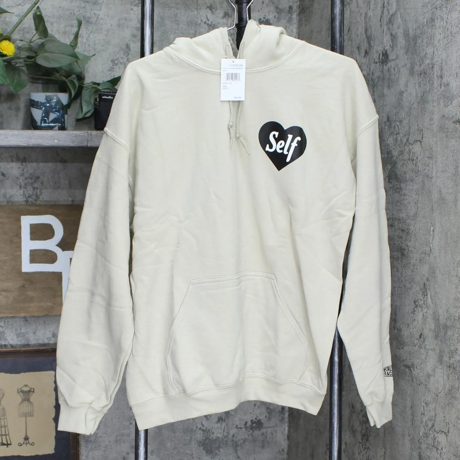 Petals and Peacocks Women's Self Love Pullover Hooded Hoodie Sweatshirt