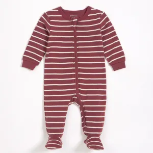 Petit Lem - Holly Jolly Stripes - Scarlet Sleeper