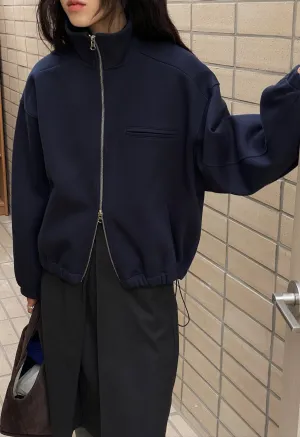 Phenix Zip Up in Navy