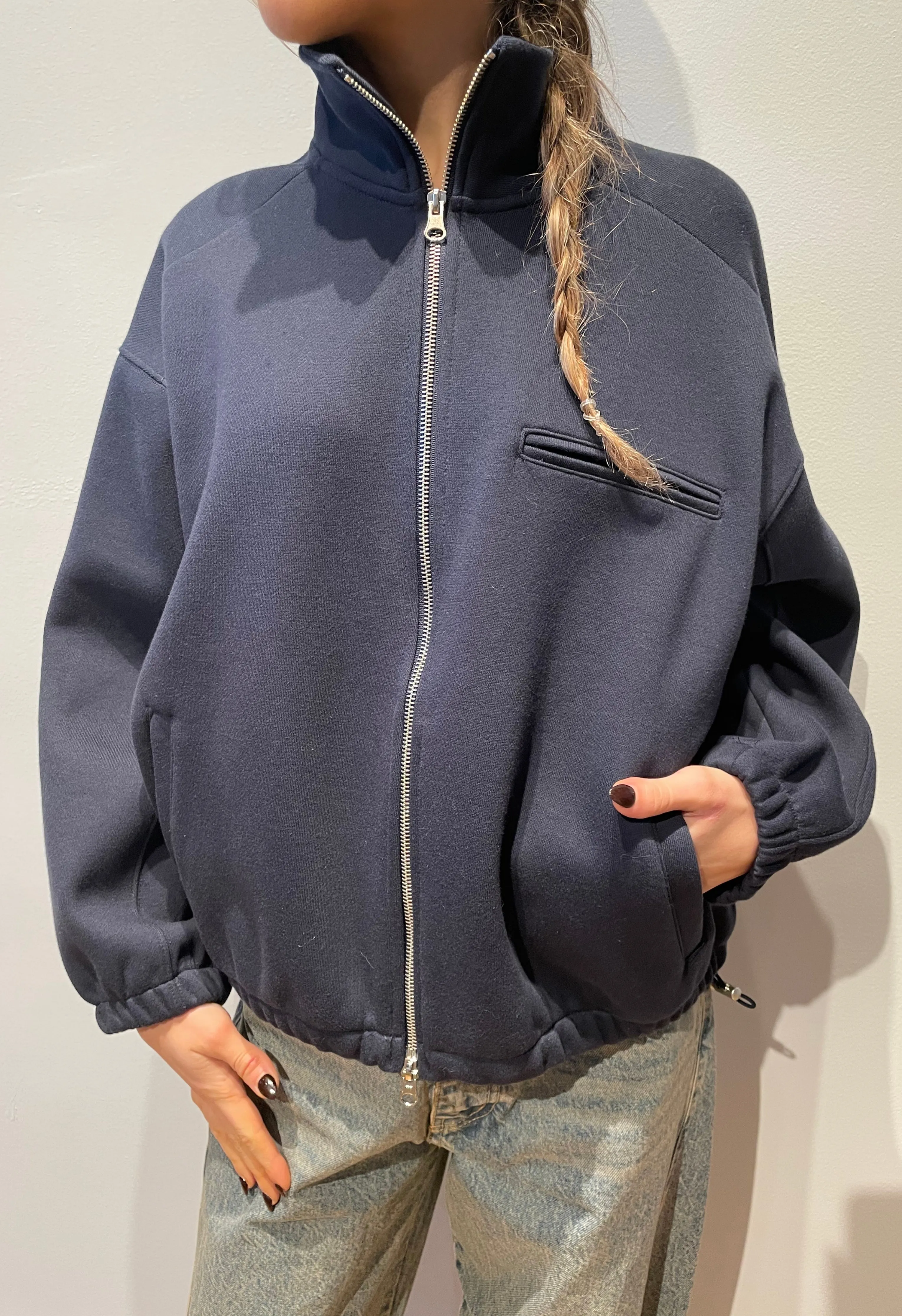 Phenix Zip Up in Navy