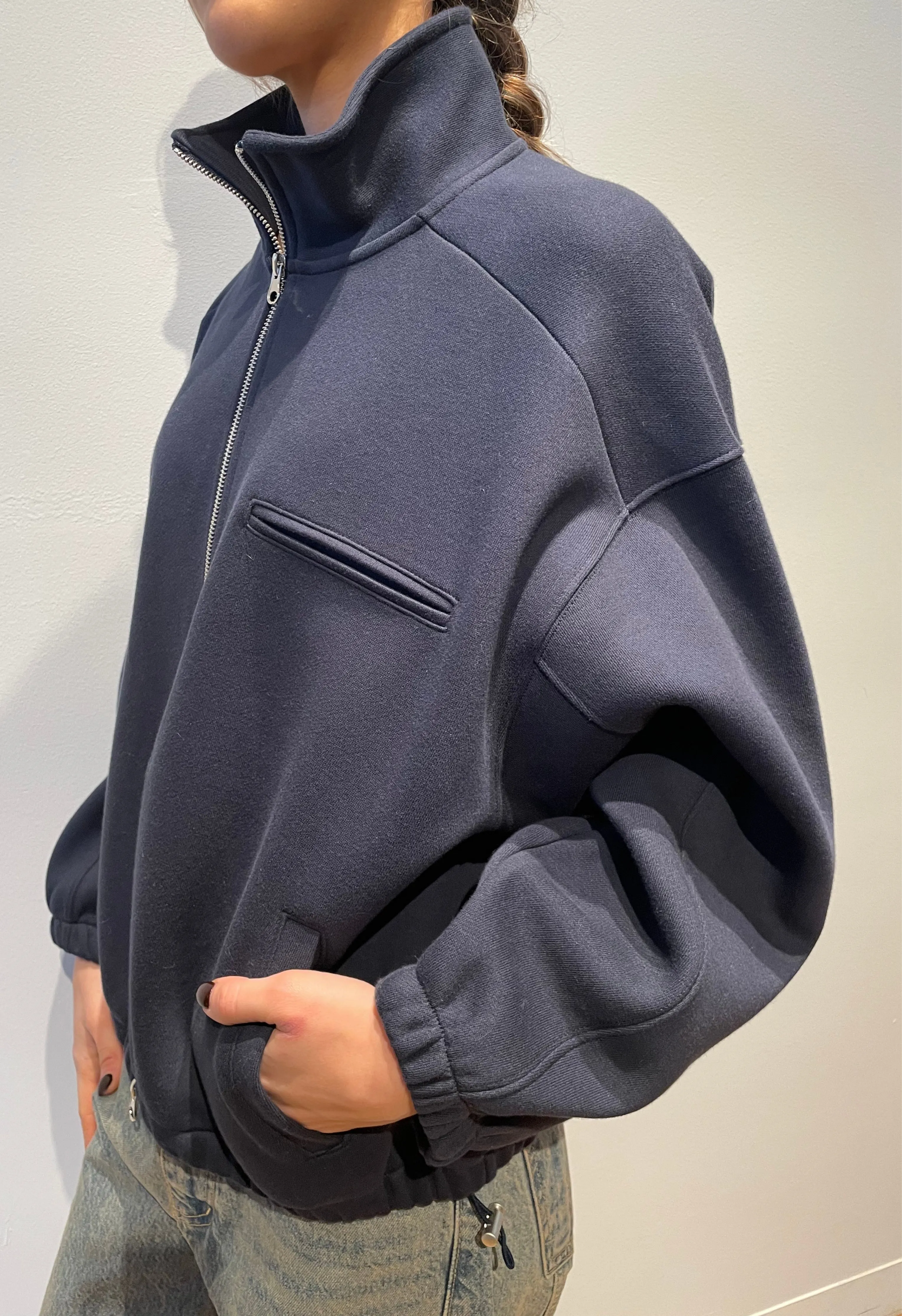 Phenix Zip Up in Navy
