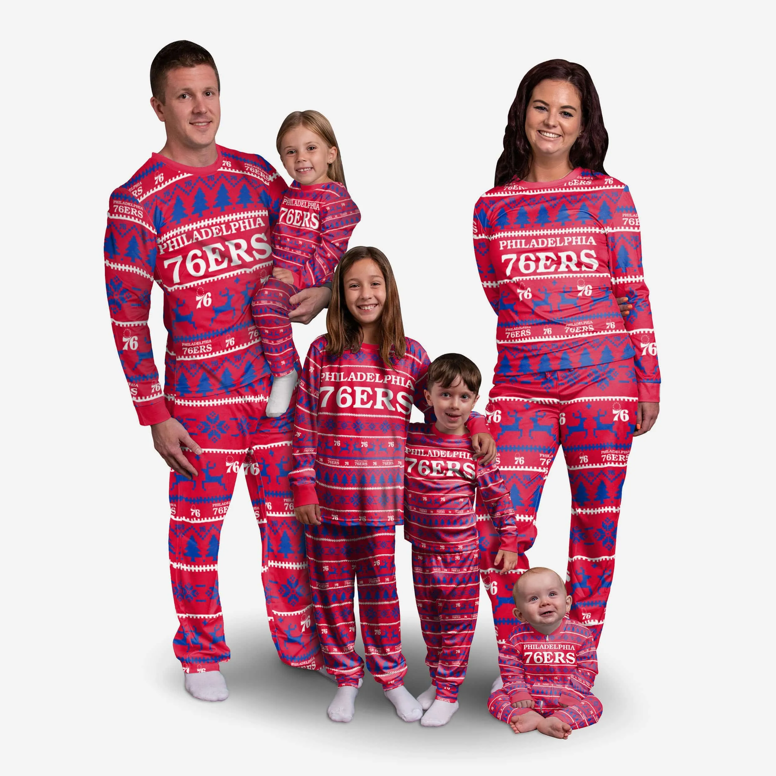 Philadelphia 76ers Youth Family Holiday Pajamas