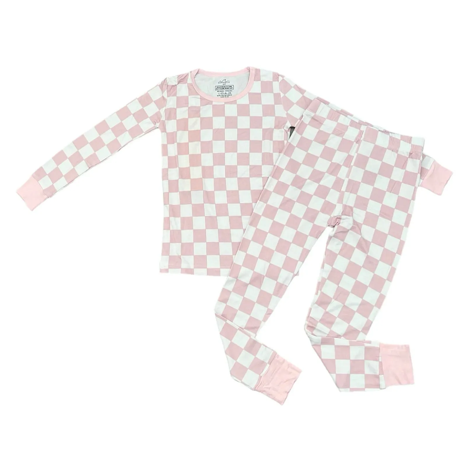 Pink Checks Bamboo Pajamas