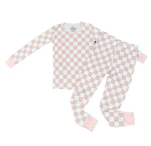 Pink Checks Bamboo Pajamas