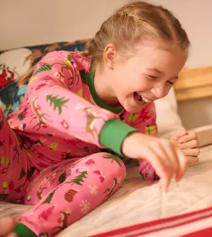 Pink Holidays Organic Cotton PJ Set