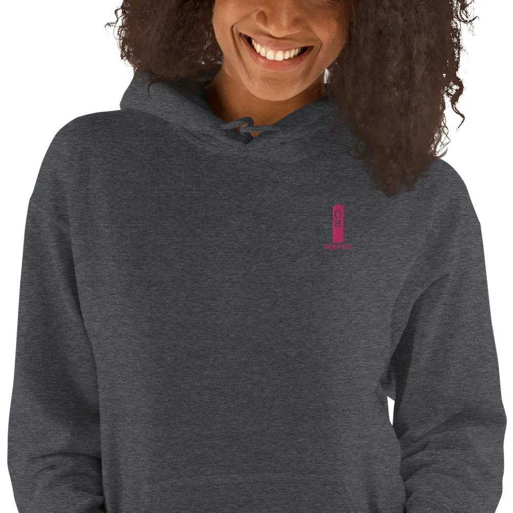 Pink OB Stake Embroidered Hoodie
