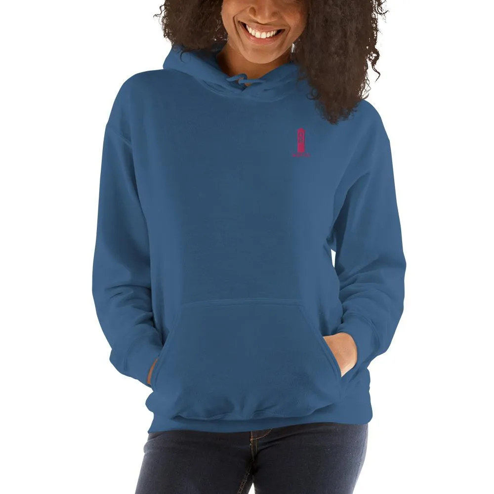 Pink OB Stake Embroidered Hoodie