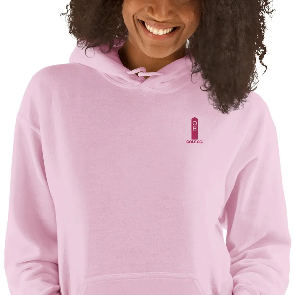 Pink OB Stake Embroidered Hoodie