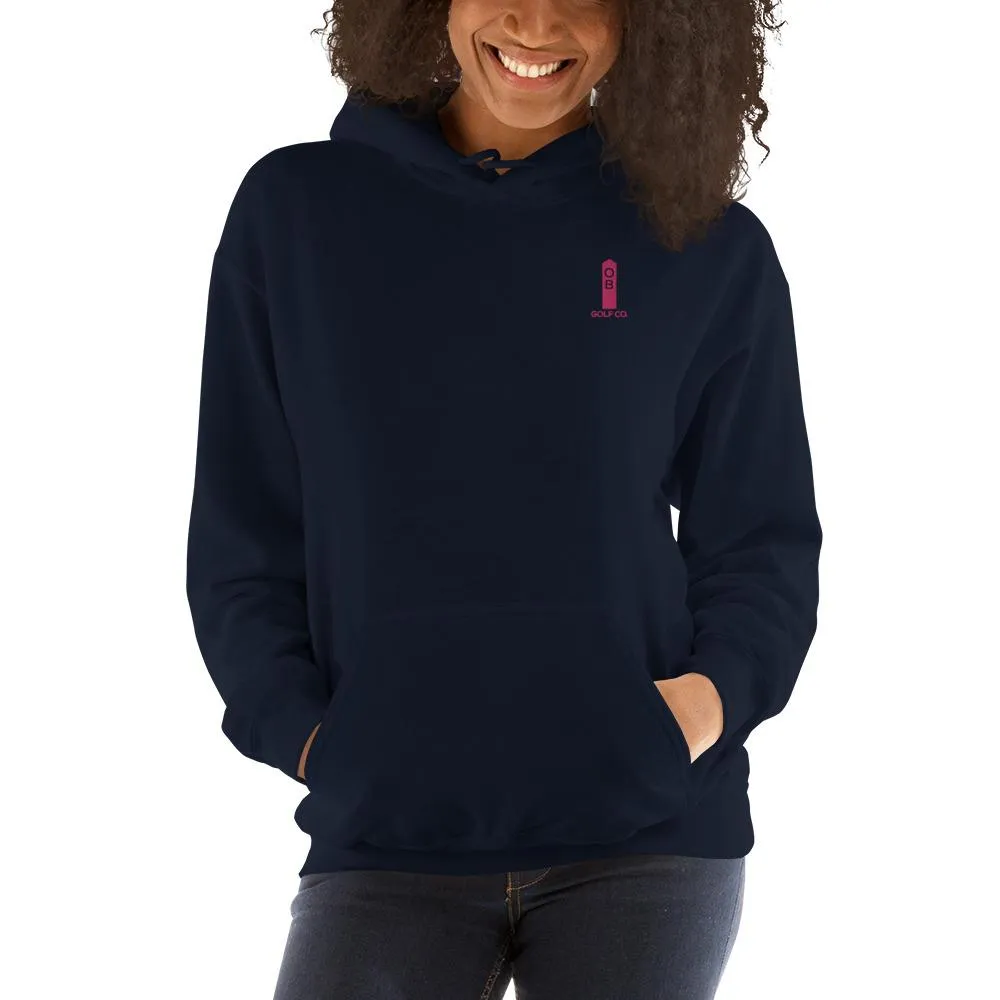 Pink OB Stake Embroidered Hoodie