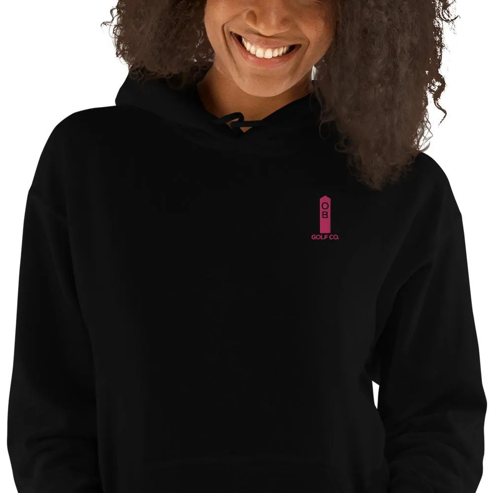 Pink OB Stake Embroidered Hoodie