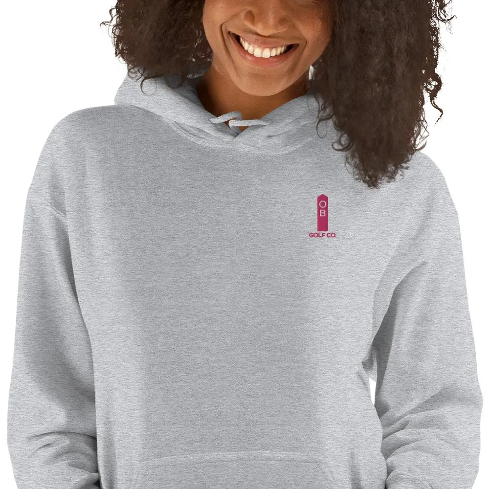 Pink OB Stake Embroidered Hoodie