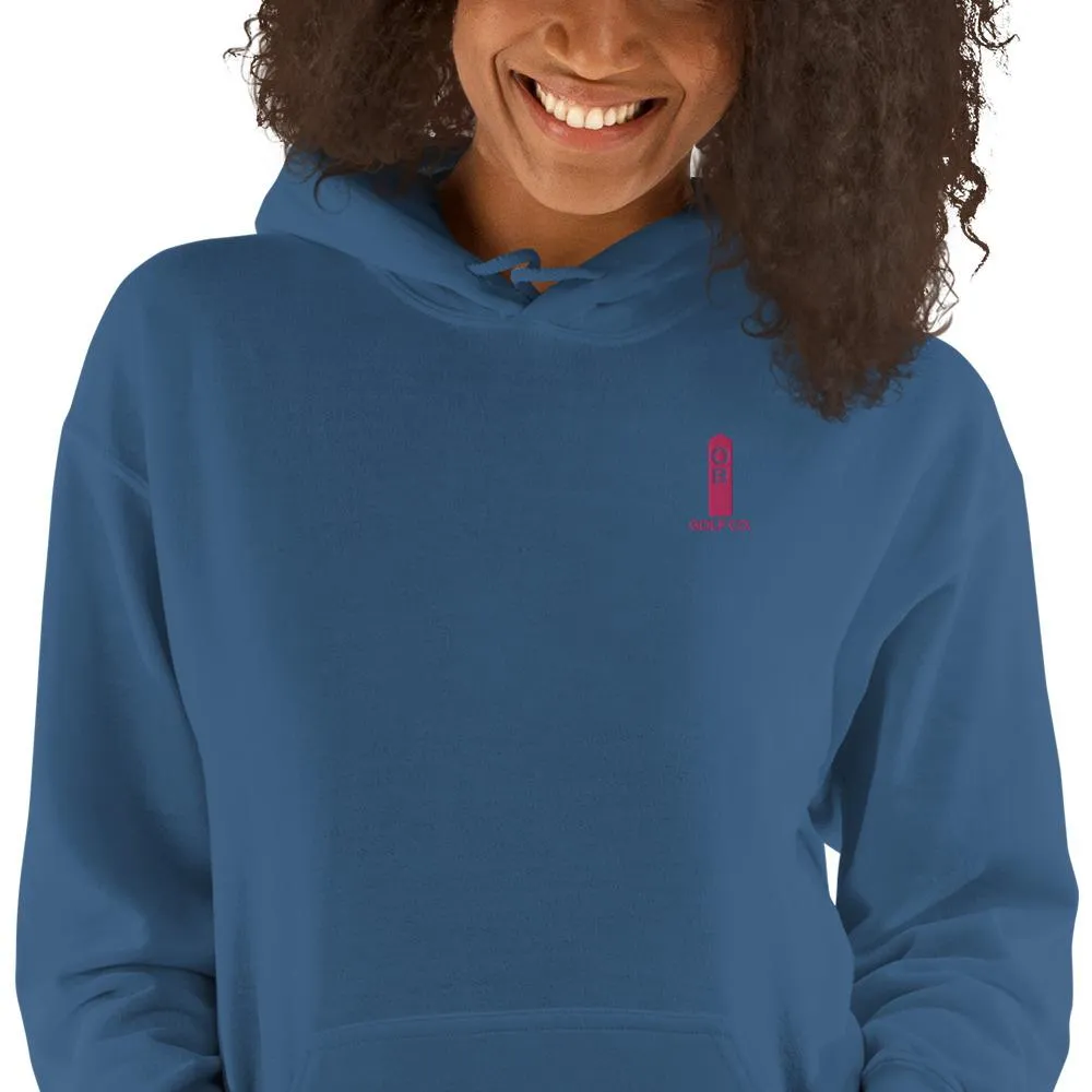 Pink OB Stake Embroidered Hoodie