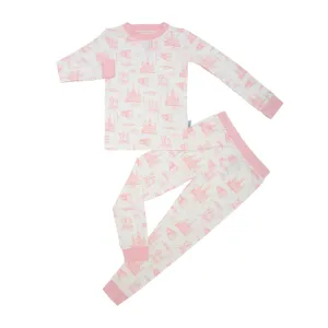 Pink Toile Two Piece Pajama