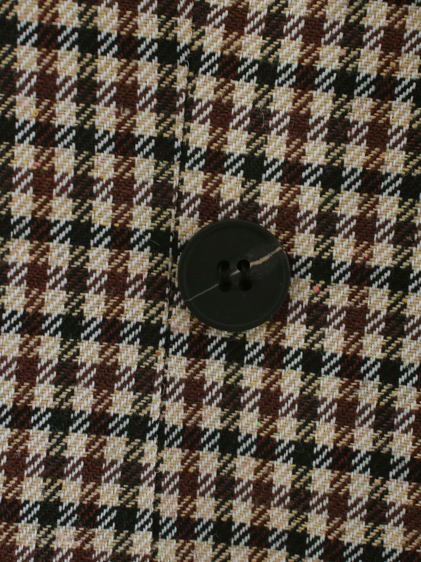 Plaid Lapel Double Breasted Blazers Outerwear