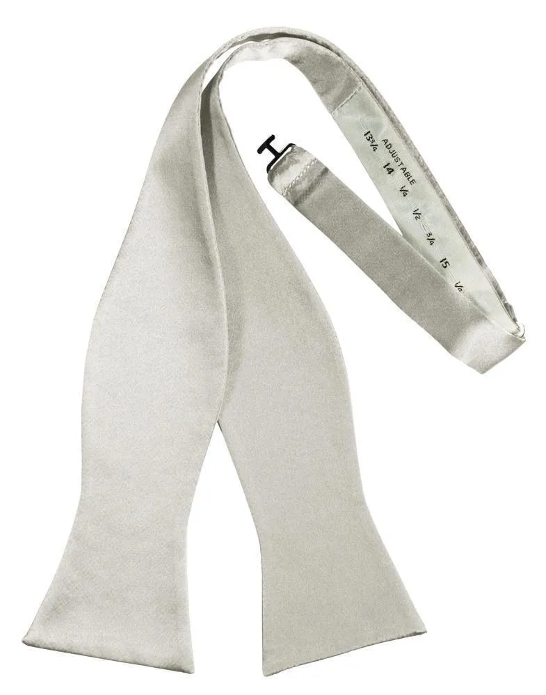 Platinum Luxury Satin Bow Tie