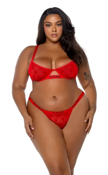 Playboy Bunny Rouge 2PC Set - PBLI154