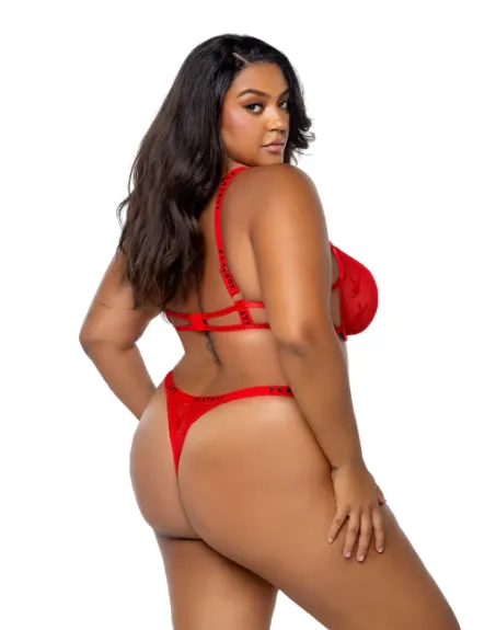 Playboy Bunny Rouge 2PC Set - PBLI154