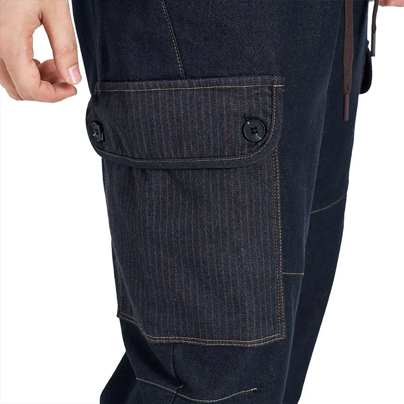 POCKETS RIBBED PANTS
