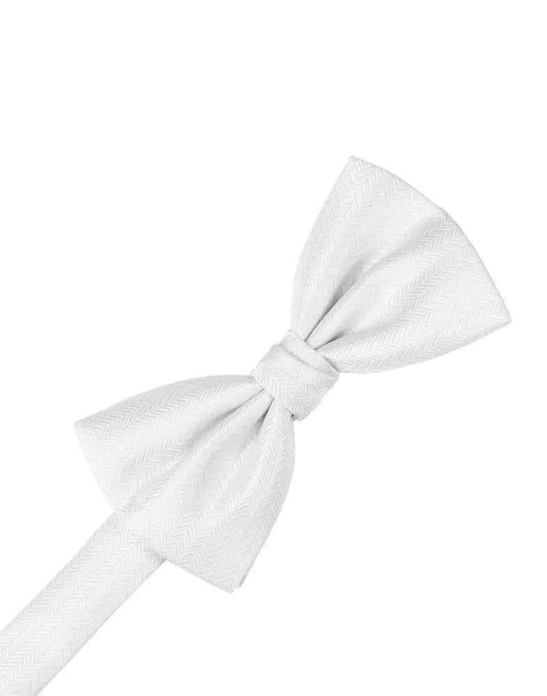 Pool Herringbone Bow Tie