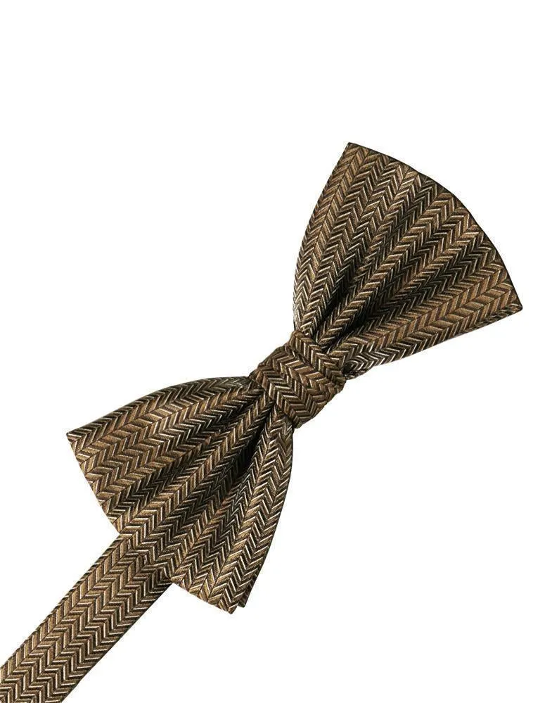 Pool Herringbone Bow Tie