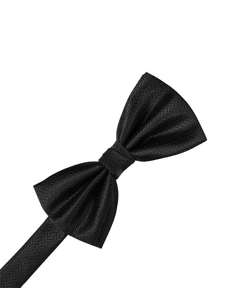 Pool Herringbone Bow Tie