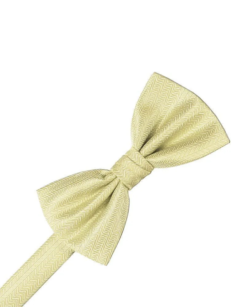 Pool Herringbone Bow Tie