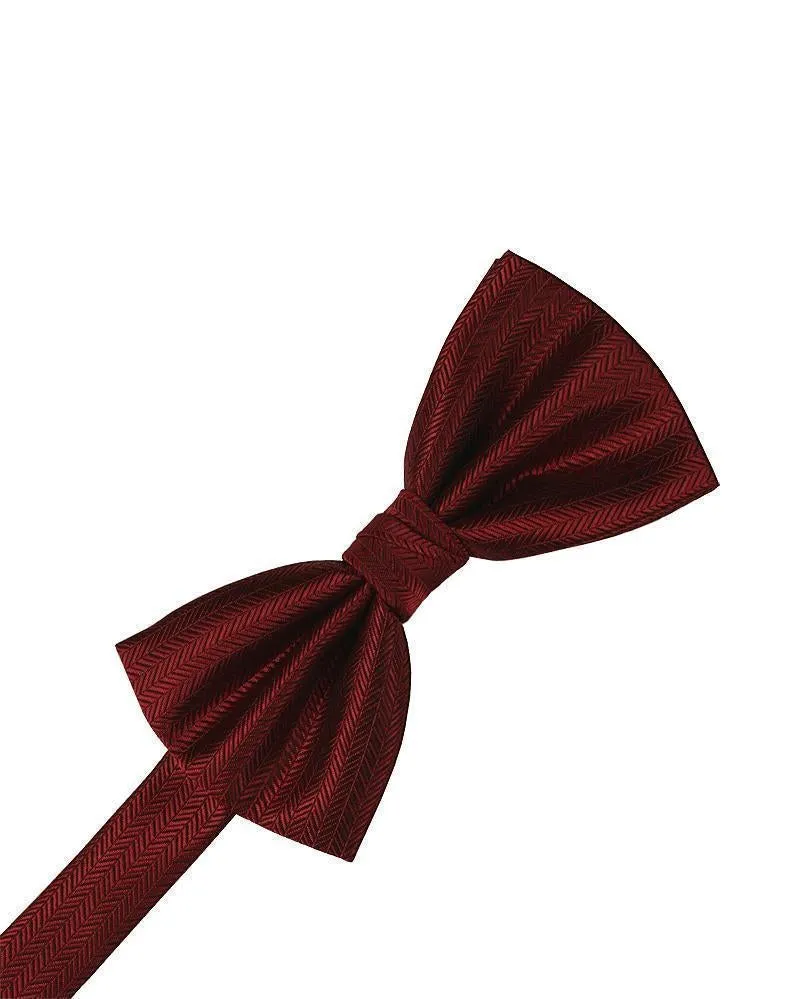Pool Herringbone Bow Tie