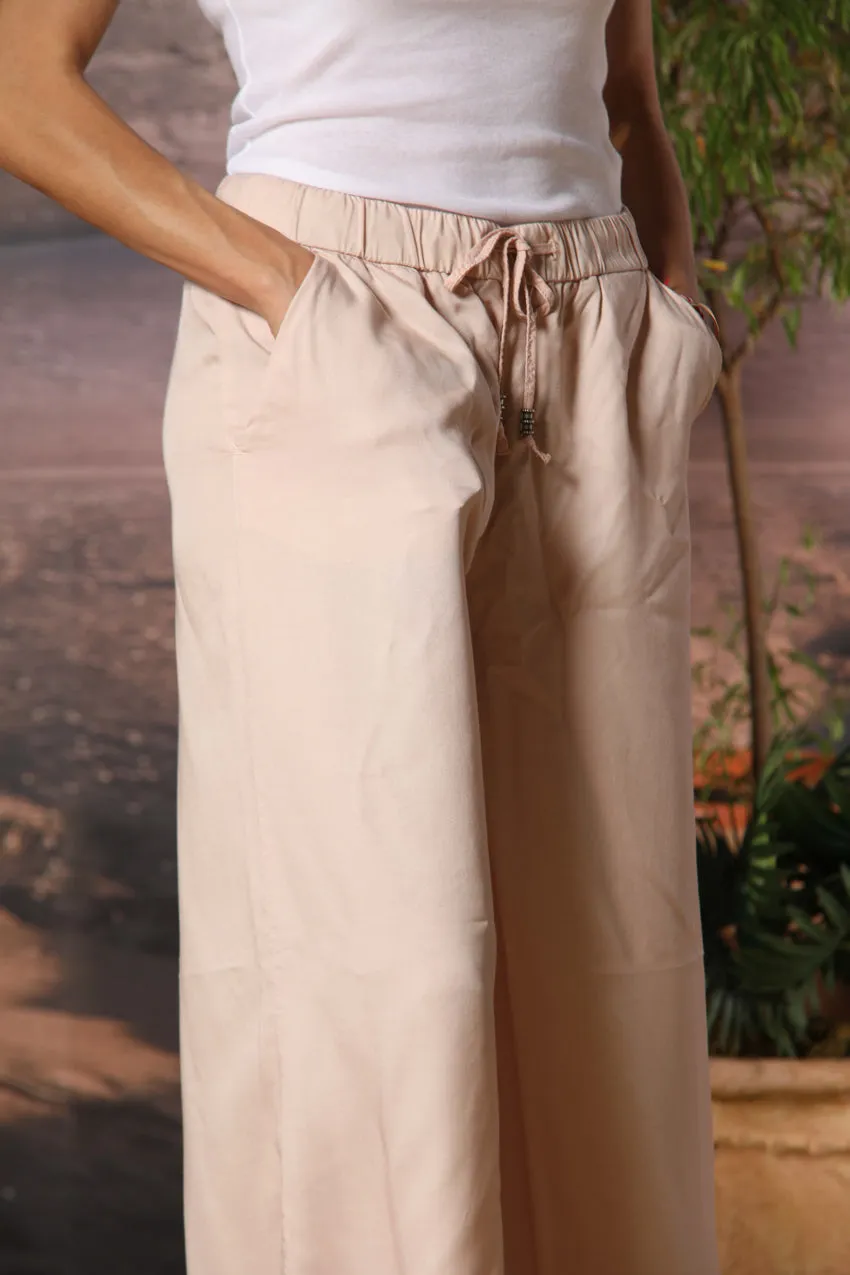 Portofino women's chino trousers in modal relaxed fit