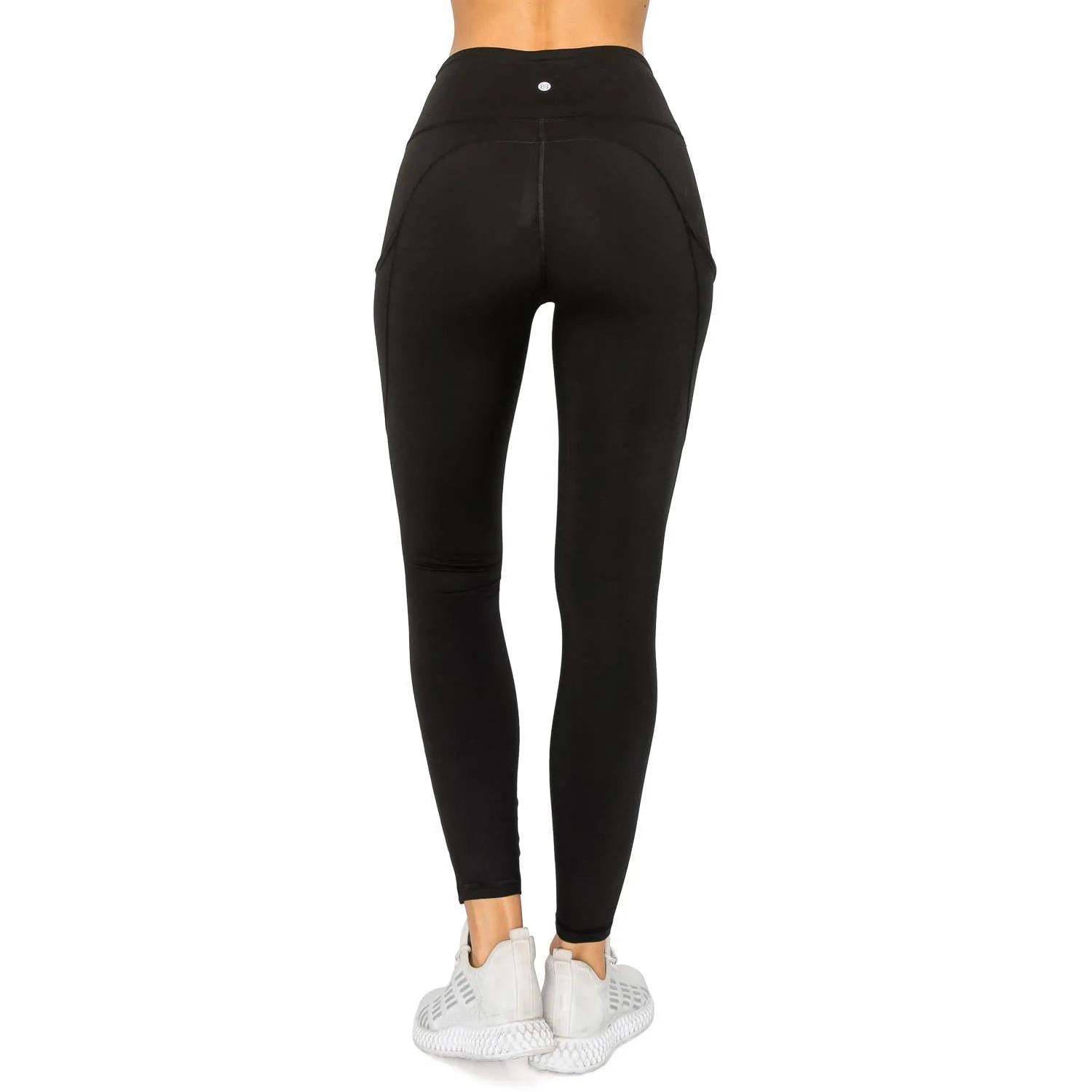 Premium Activewear 7/8 Length Leggings w Pockets | Black