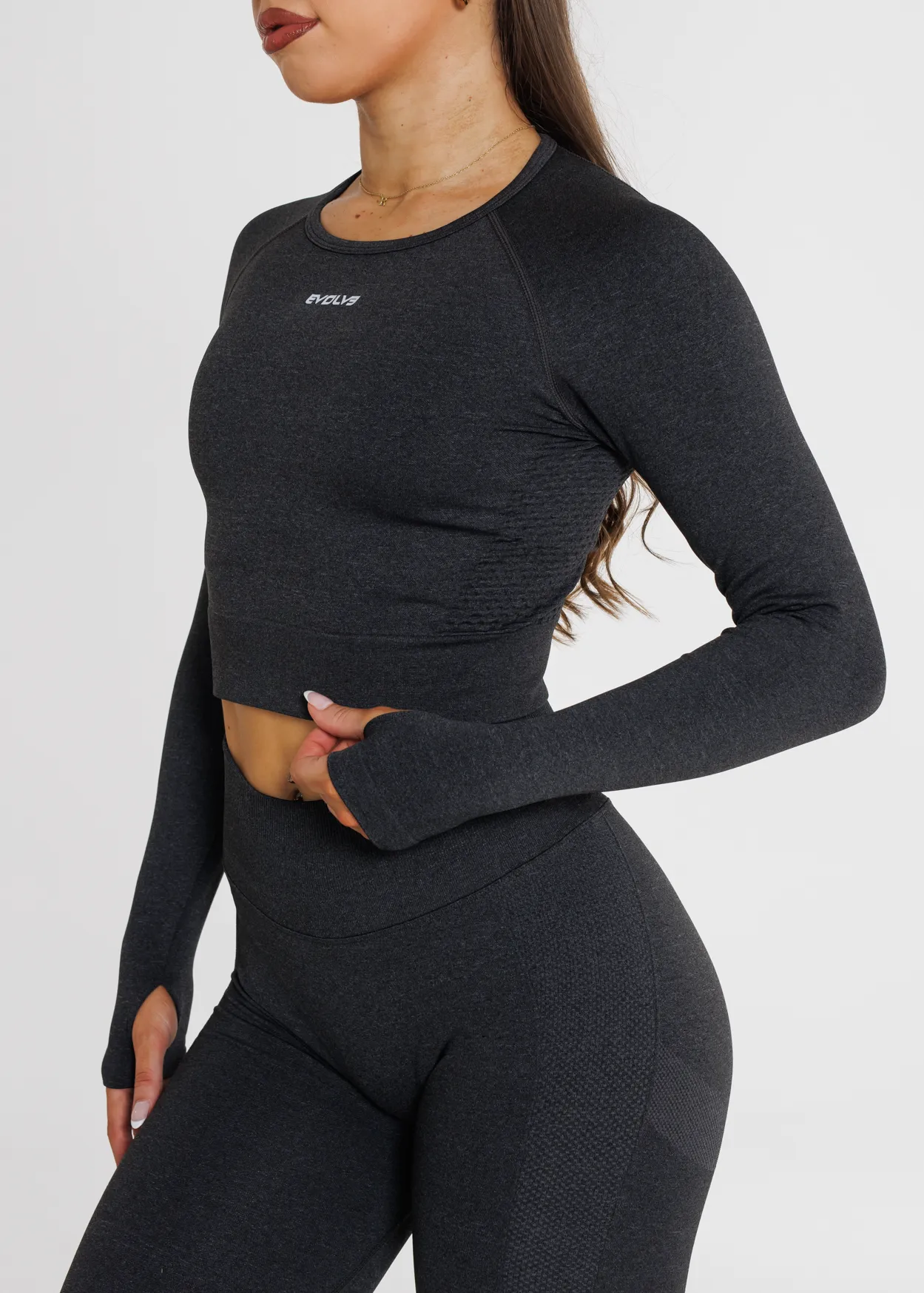 Prime Seamless Long Sleeve - Obsidian