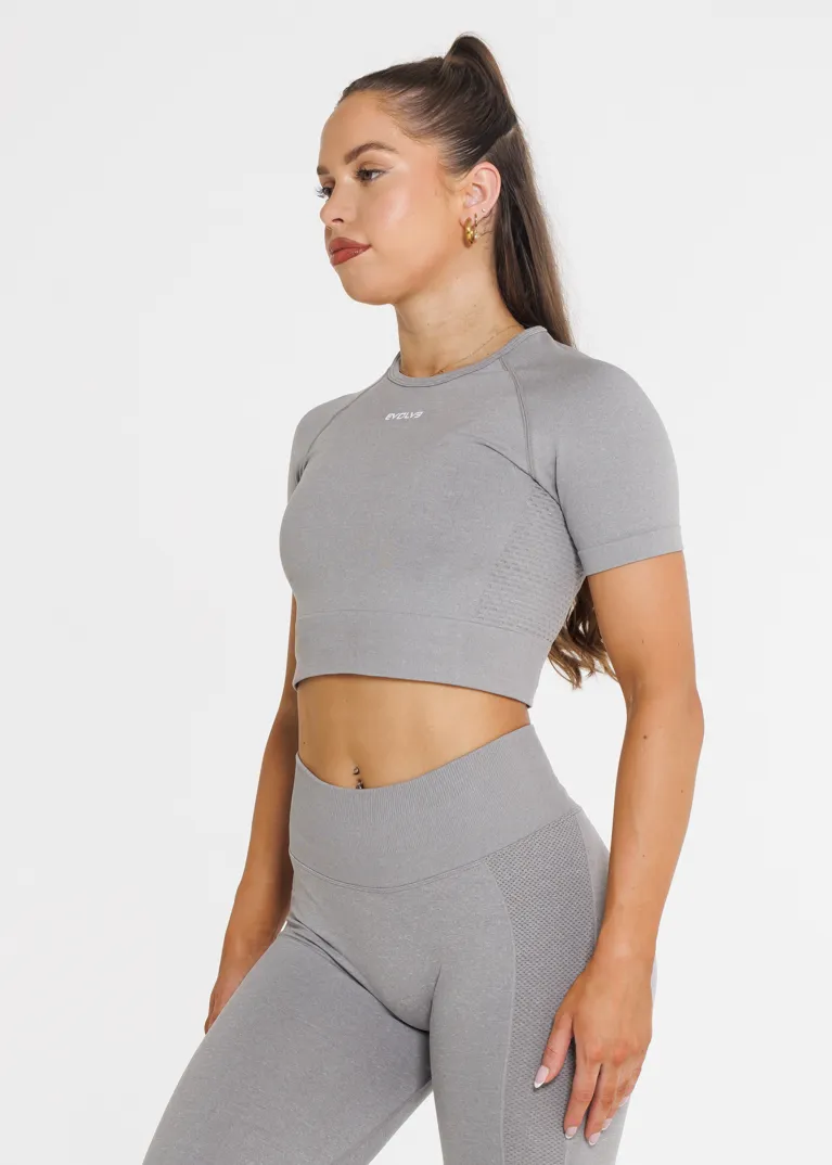 Prime Seamless Short Sleeve - Ash