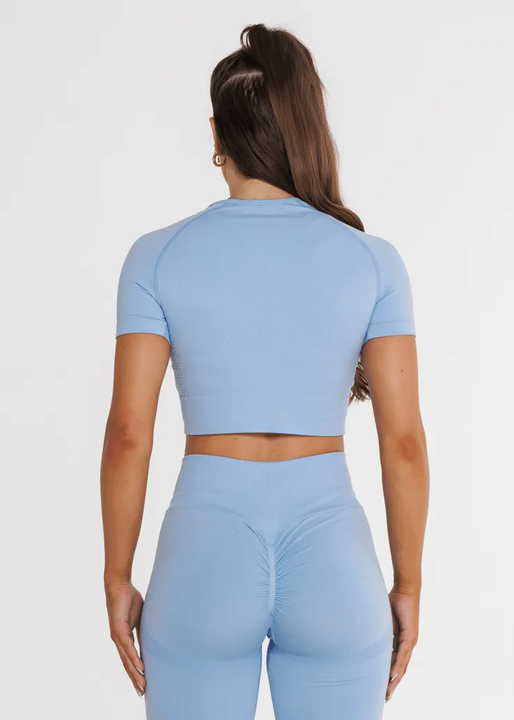 Prime Seamless Short Sleeve - Sky