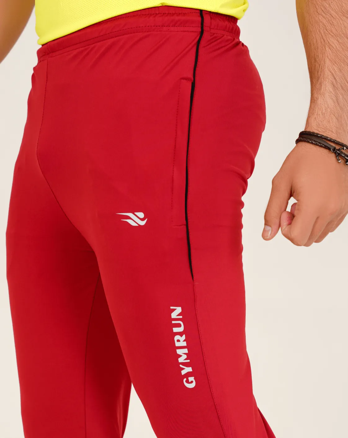 Pro-Fit Men's Performance Trousers-Maroon