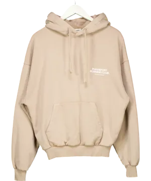 Pure sport Beige Running Club Hoodie UK S