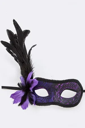 Purple Mardi Gras Mask