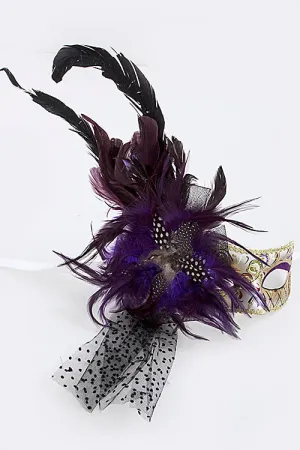 Purple Mardi Gras Mask