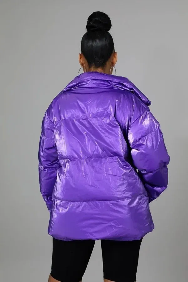 Purple Size M/L Non-stretch Jacket
