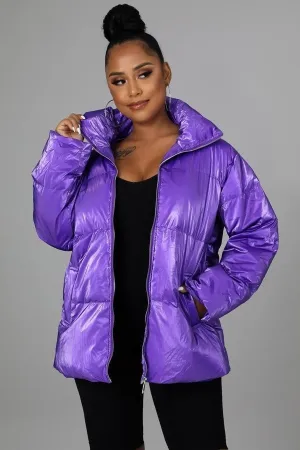 Purple Size M/L Non-stretch Jacket