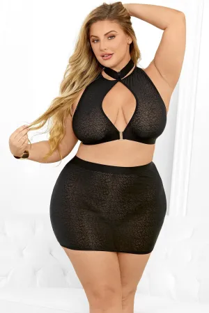 Queen Skirt Set w/Bra Top