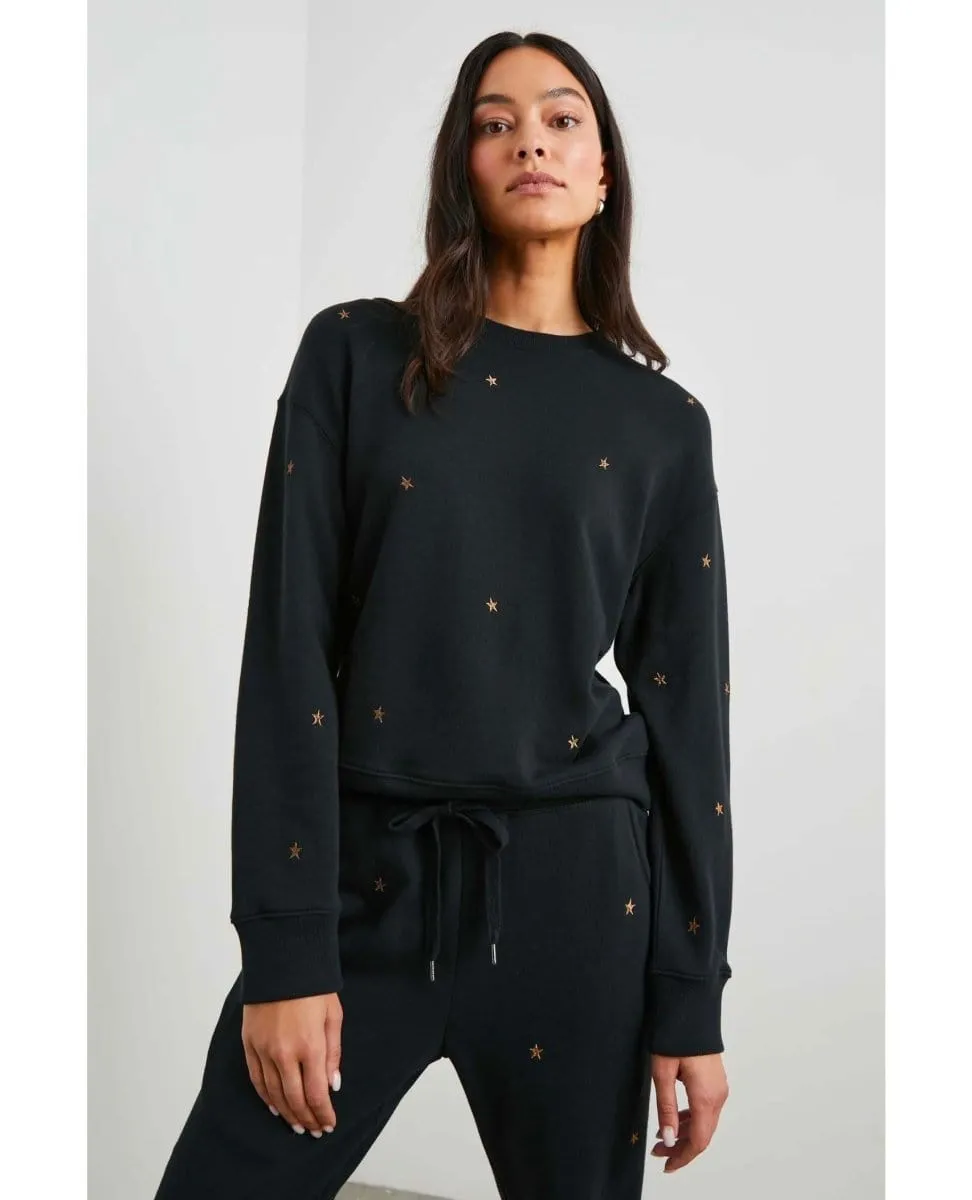 Ramona Bronze Star Embroidery Sweatshirt