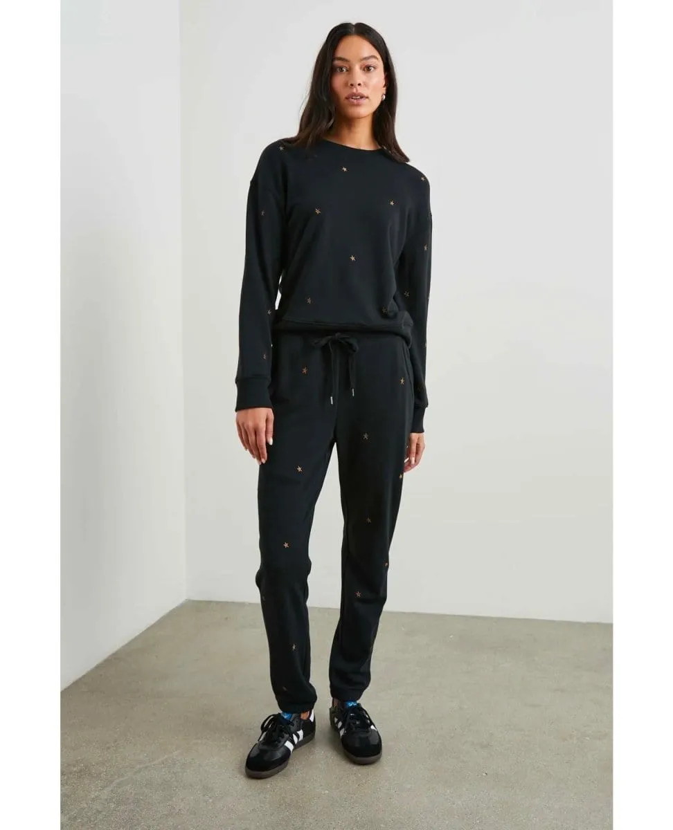 Ramona Bronze Star Embroidery Sweatshirt